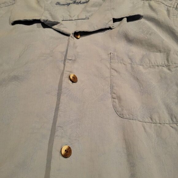 Tommy Bahama Silk Island Style Loose Short Sleeved Button Up Shirt Mens Large - Picture 2 of 9